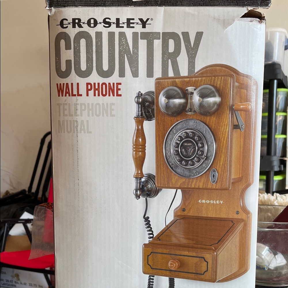 Crosley Classic Wood Wall Phone